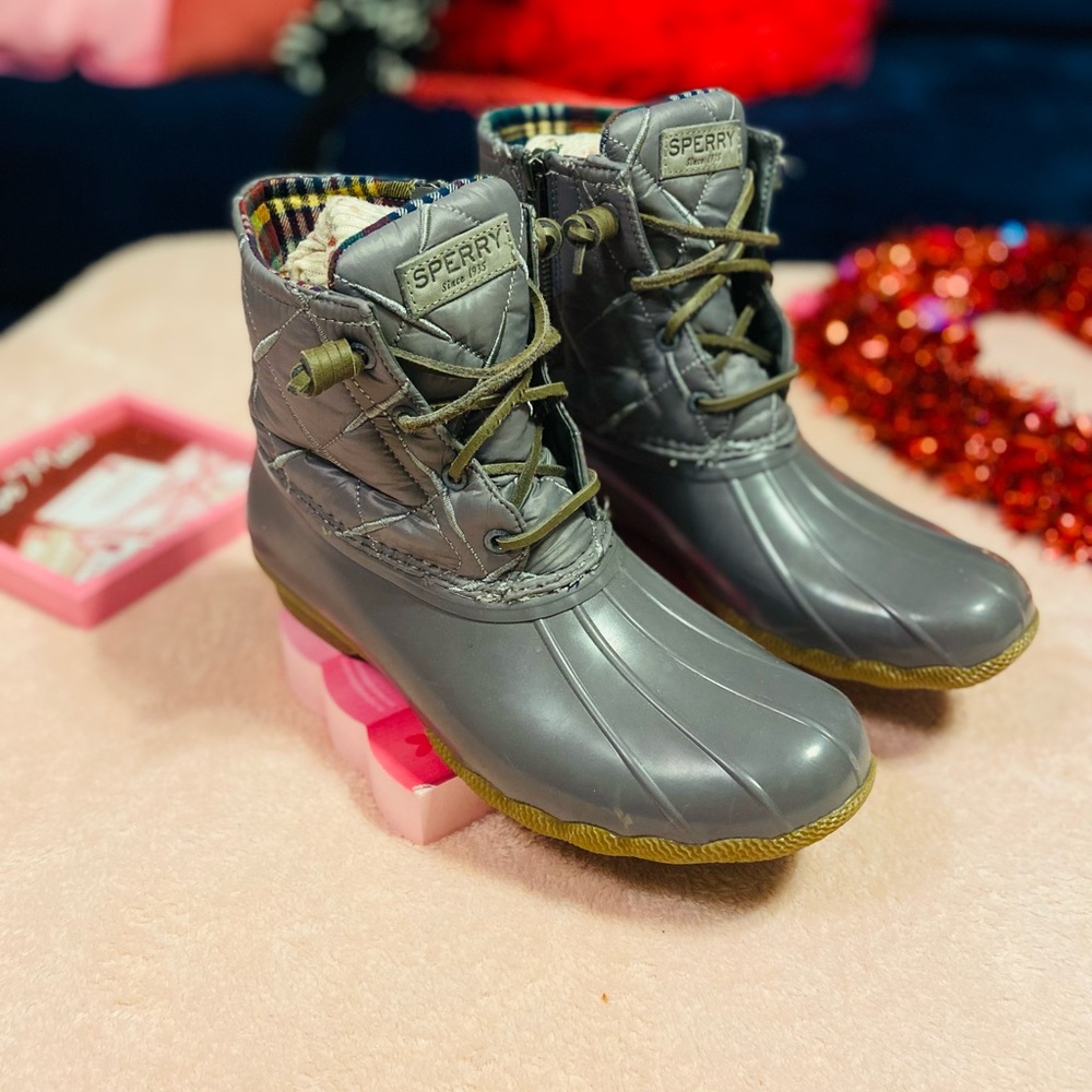 Sperry Gray Duck Boots